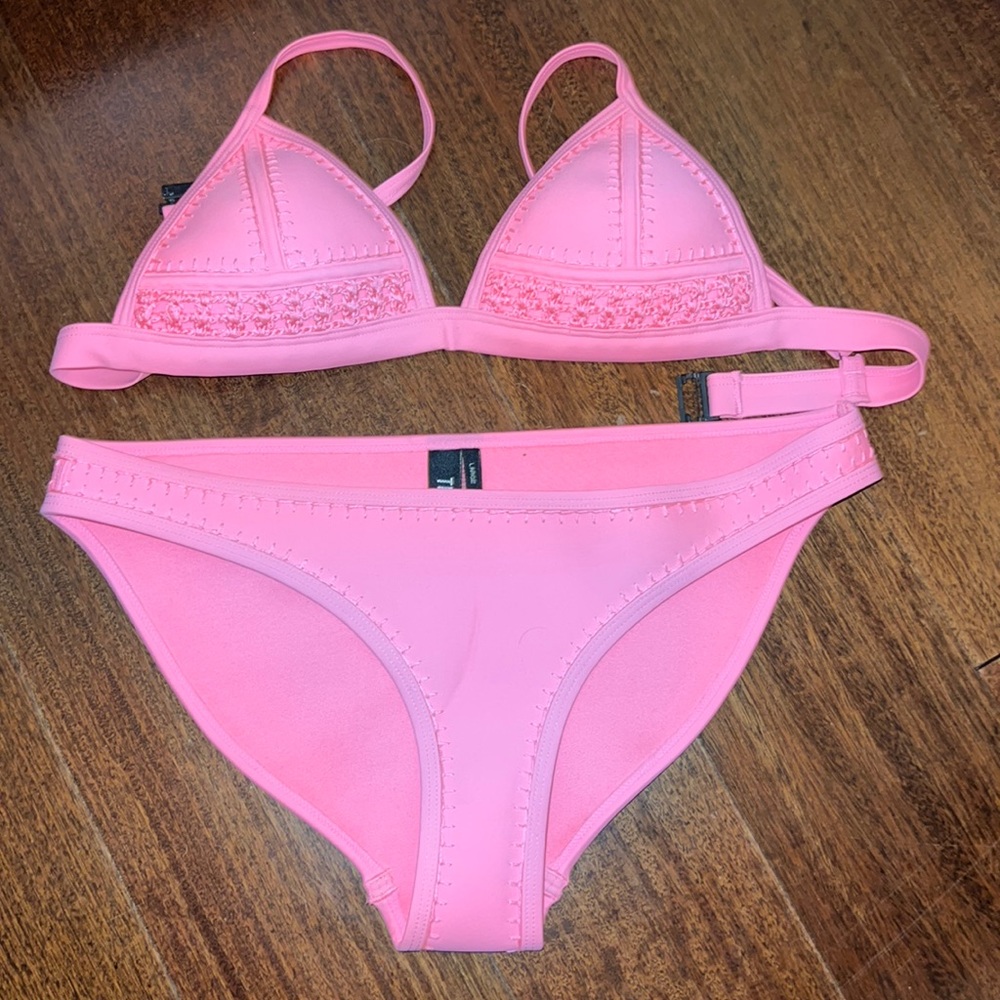 Pink Triangl Bathing Suit
